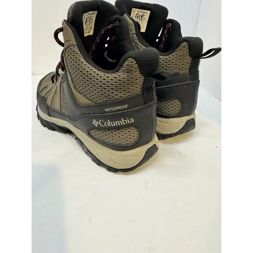 Hiking Boots Men’s Columbia Granite Trail Mid Waterproof Mud Black Size 9
